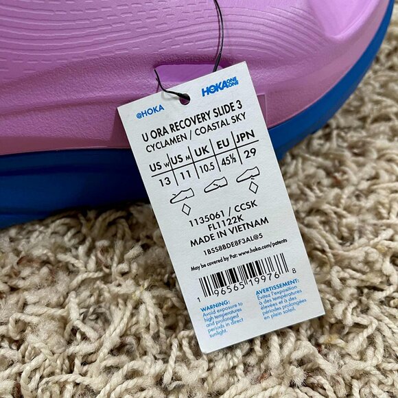HOKA Ora Recovery Slide 3 Sandals Shoes, Men’s 11/Women's 13 (New) - Picture 9 of 13